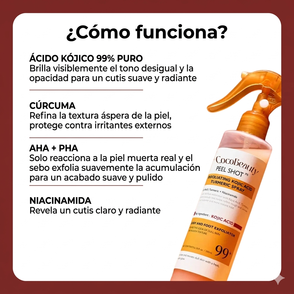 Peel shot - Kojic turmeric body Peel spray