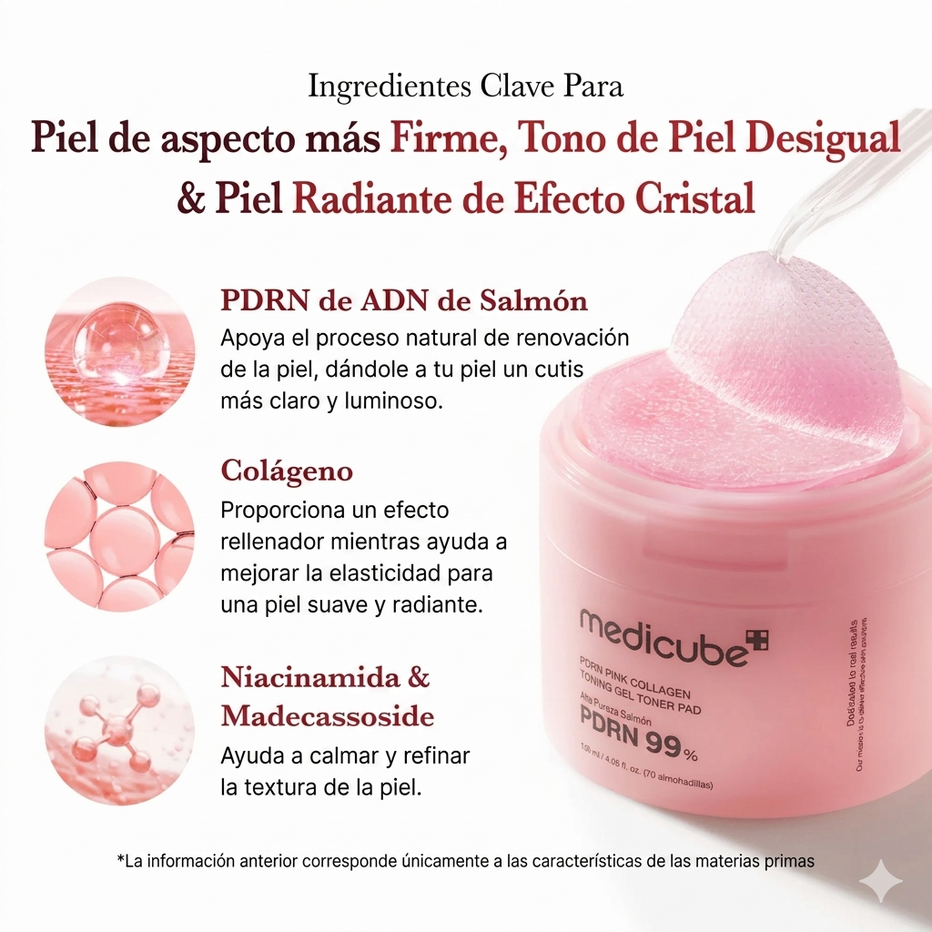 Pink collagen pad