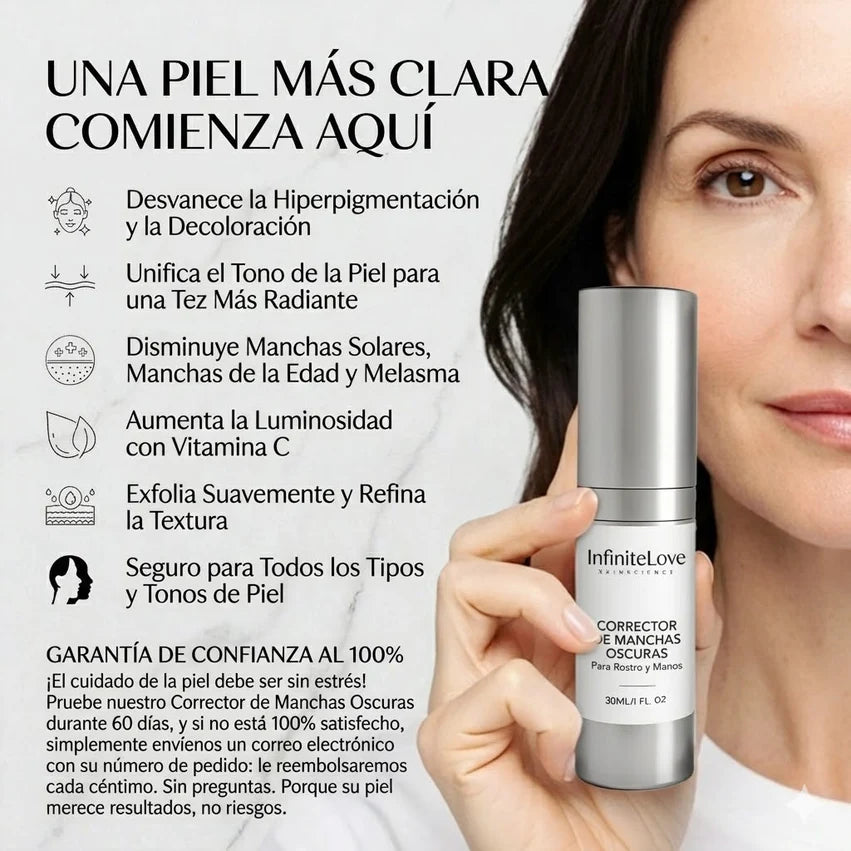 Suero Corrector de Manchas Oscuras de Infinite Love BCN